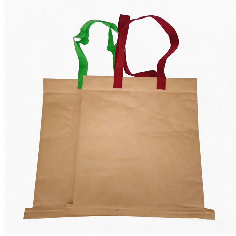 Kraft Paper Woven Handbag With Handle